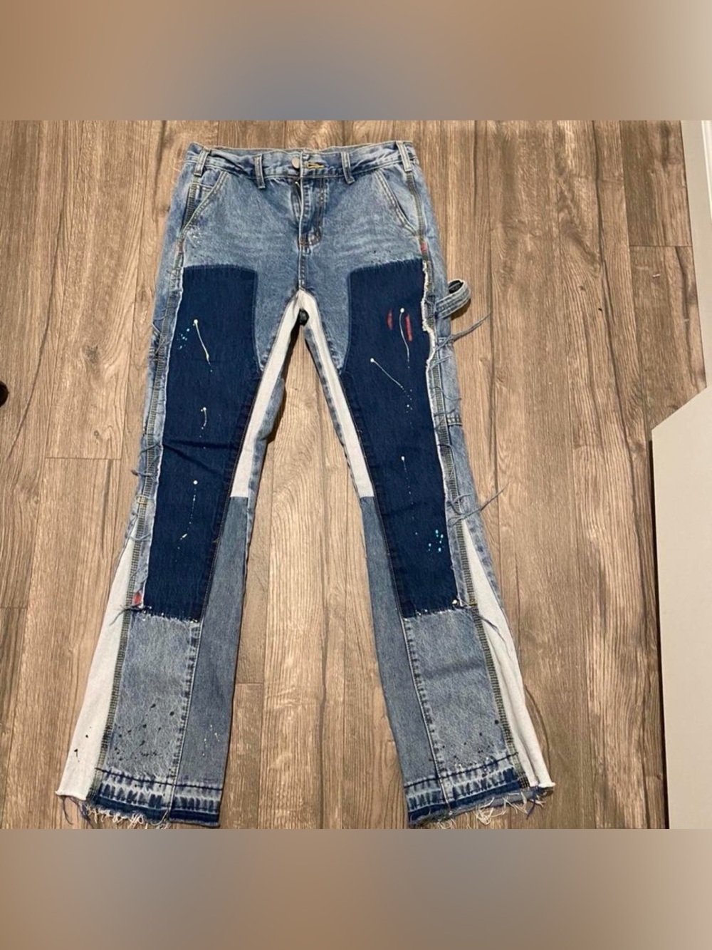 Two Tone Denim Jeans